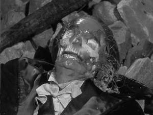 The first face melting of a vampire in sunlight (or from staking, who's to say).