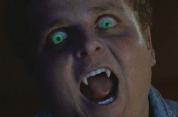 A pizza boy attacks agent Mulder. His shoes are also untied (a sign that he's a vampire).