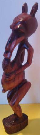 A carving of a Tokoloshe.