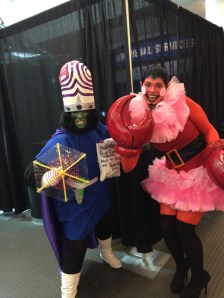 Mojo Jo Jo and Him from the PowerPuff Girls.